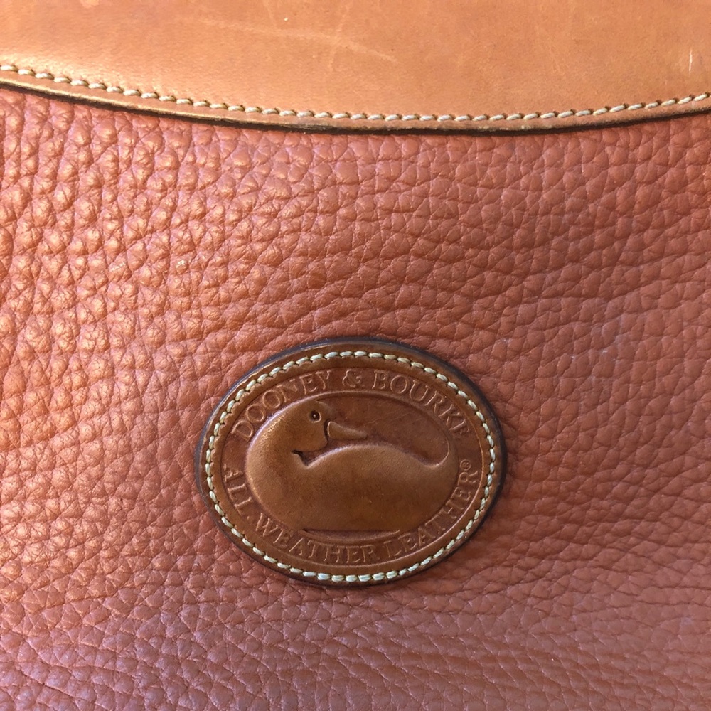 Dooney & Bourke Brown Leather Crossbody Bag - Picture 2 of 4